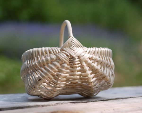 Panier le mini paysan blanc - Collection Éclisses.